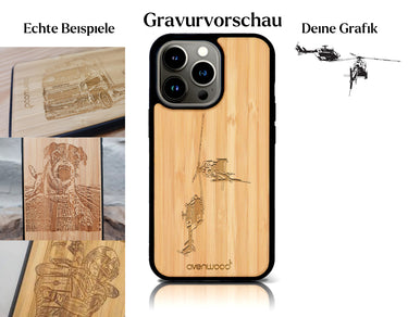 INDIVIDUELL iPhone 15 Pro Bambus-Kunststoff
